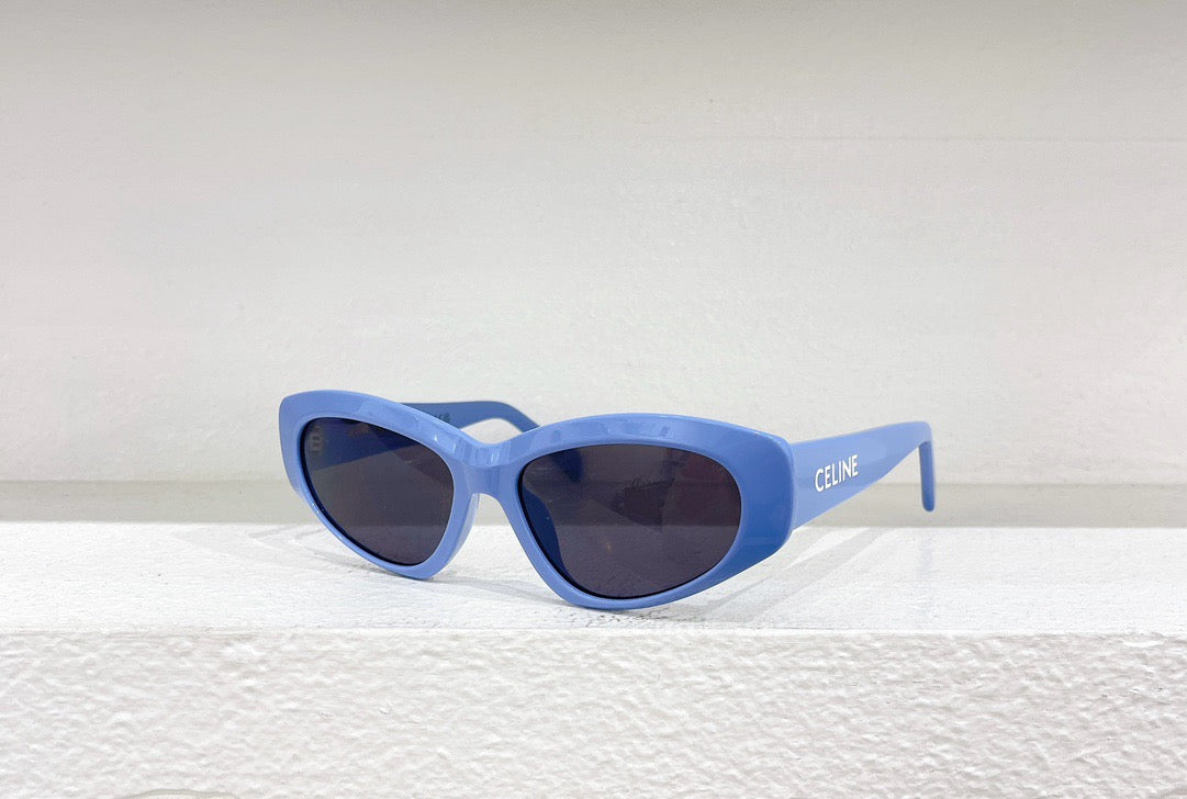 Sonnenbrille in Schwarz, Blau, Rosa, Himmelblau und Weiß