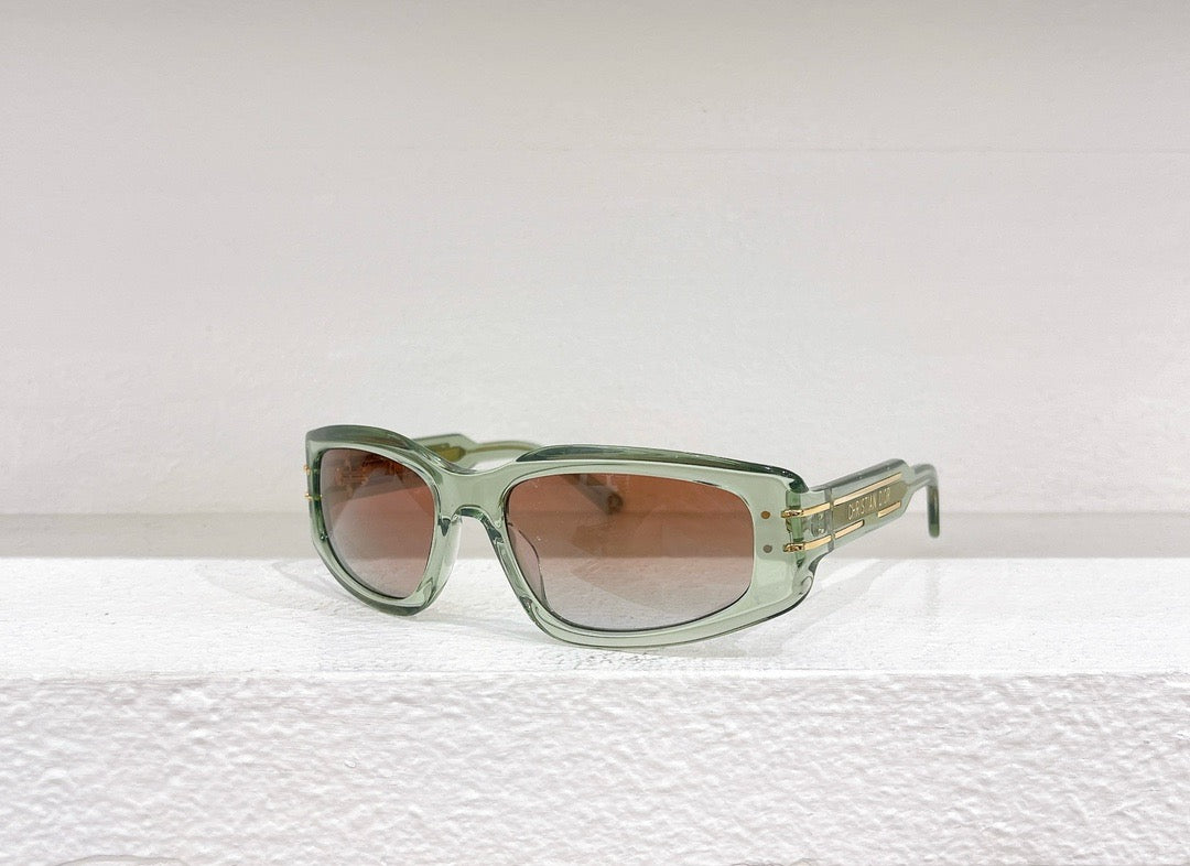 Schwarze, grüne und braune Sonnenbrille