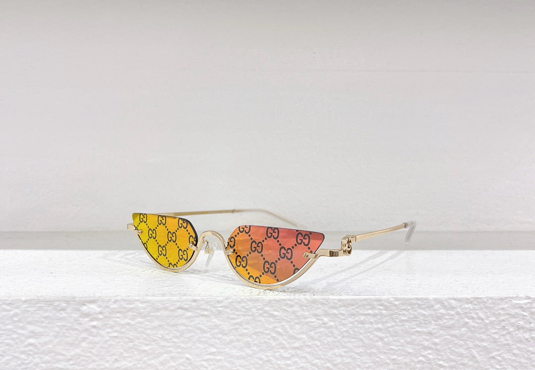 Schwarze, braune und gelbe Sonnenbrille