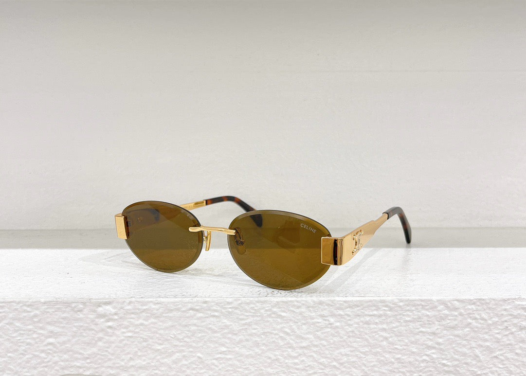 Schwarze, braune und rosa Sonnenbrille