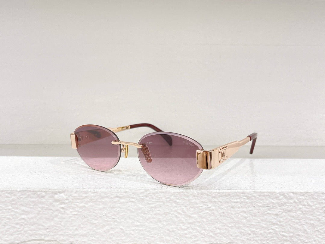 Schwarze, braune und rosa Sonnenbrille