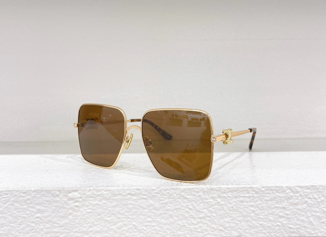 Schwarze, braune und rosa Sonnenbrille