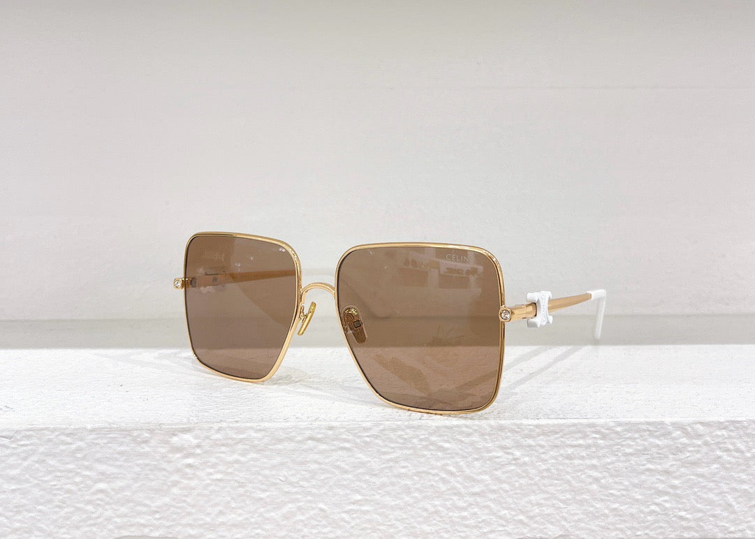 Schwarze, braune und rosa Sonnenbrille