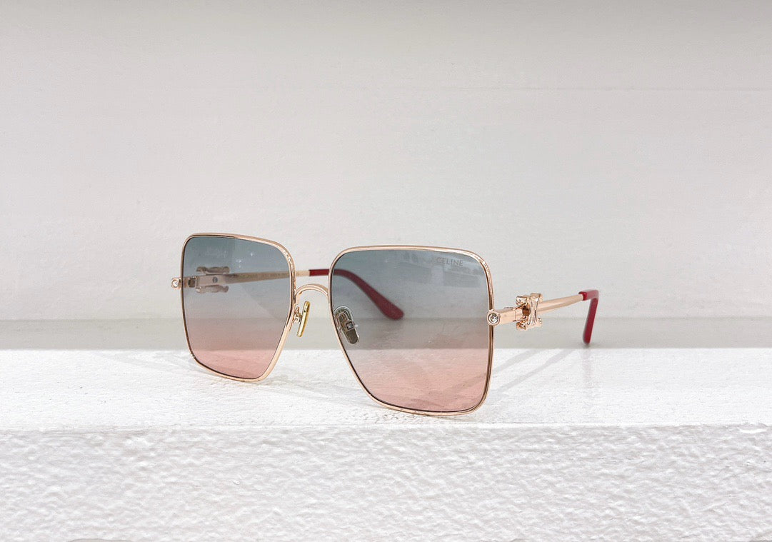 Schwarze, braune und rosa Sonnenbrille