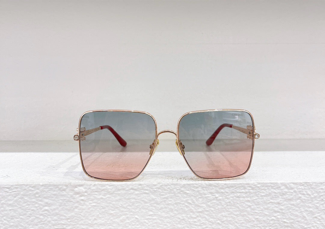 Schwarze, braune und rosa Sonnenbrille