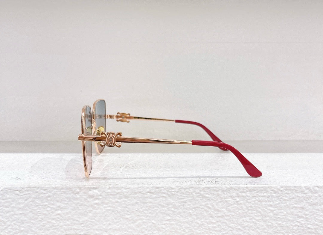 Schwarze, braune und rosa Sonnenbrille