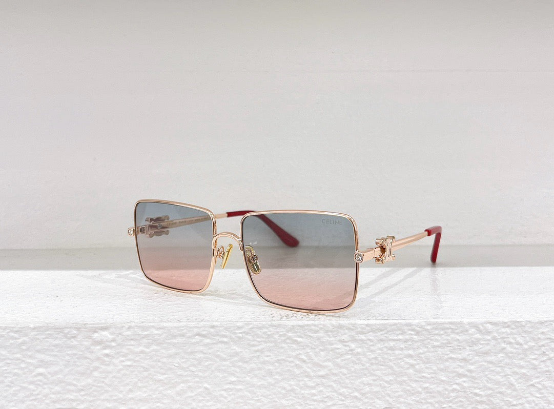 Schwarze, braune und rosa Sonnenbrille