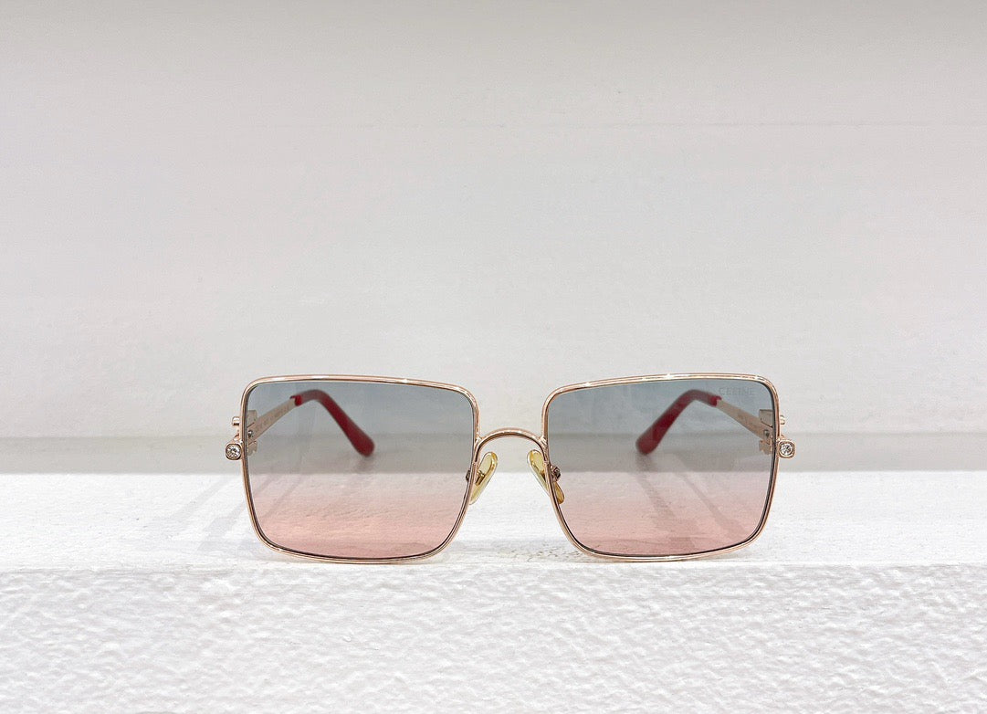 Schwarze, braune und rosa Sonnenbrille