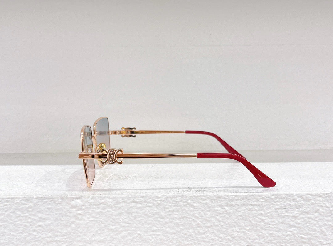 Schwarze, braune und rosa Sonnenbrille