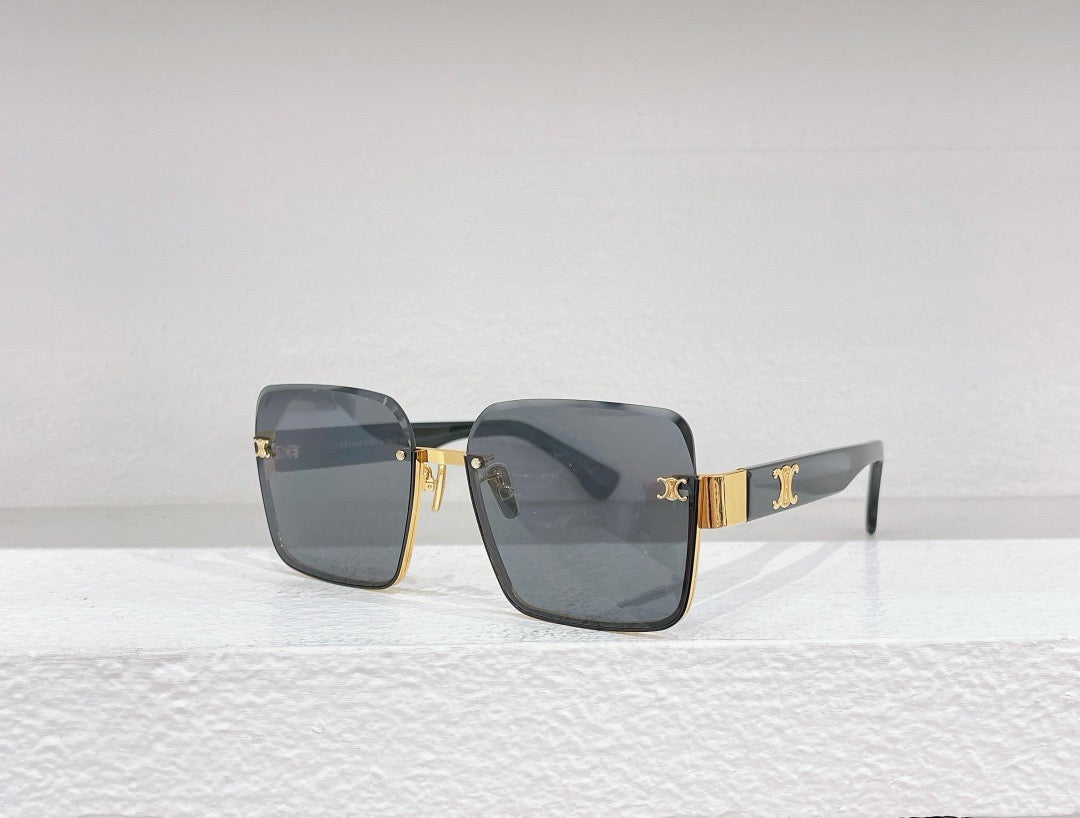 Blaue, schwarze und braune Sonnenbrille