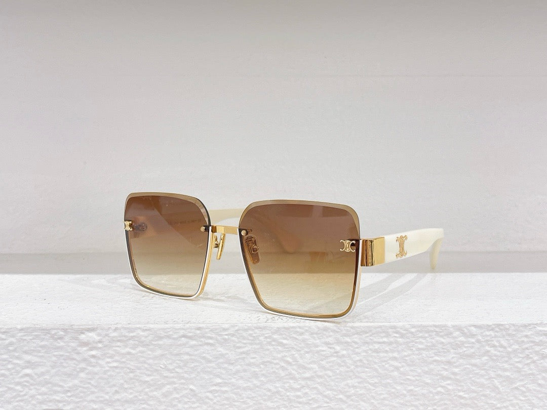 Blaue, schwarze und braune Sonnenbrille