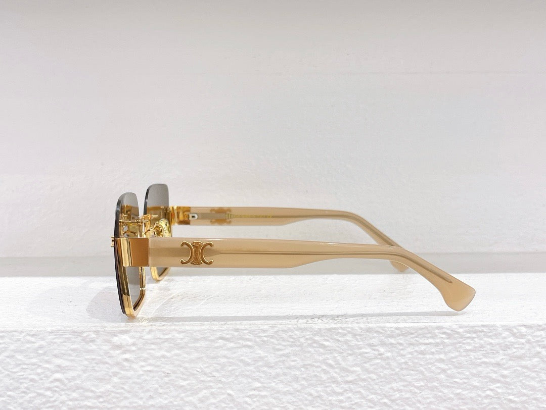 Blaue, schwarze und braune Sonnenbrille