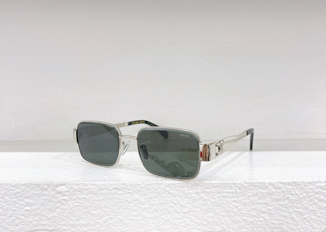 Schwarze, weiße, rosa, grüne und braune Sonnenbrille