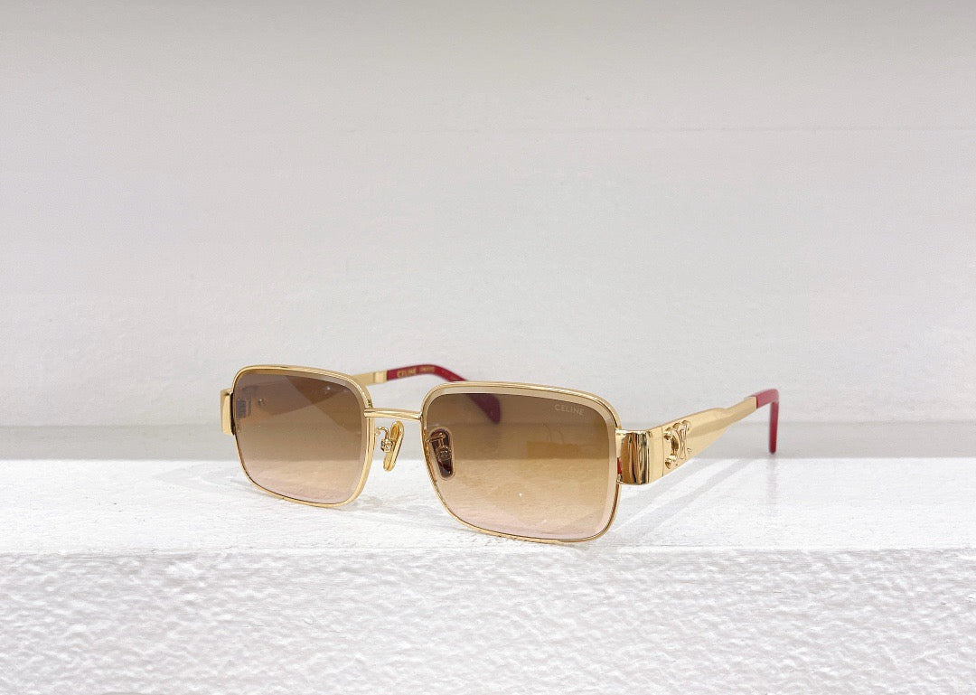 Schwarze, weiße, rosa, grüne und braune Sonnenbrille
