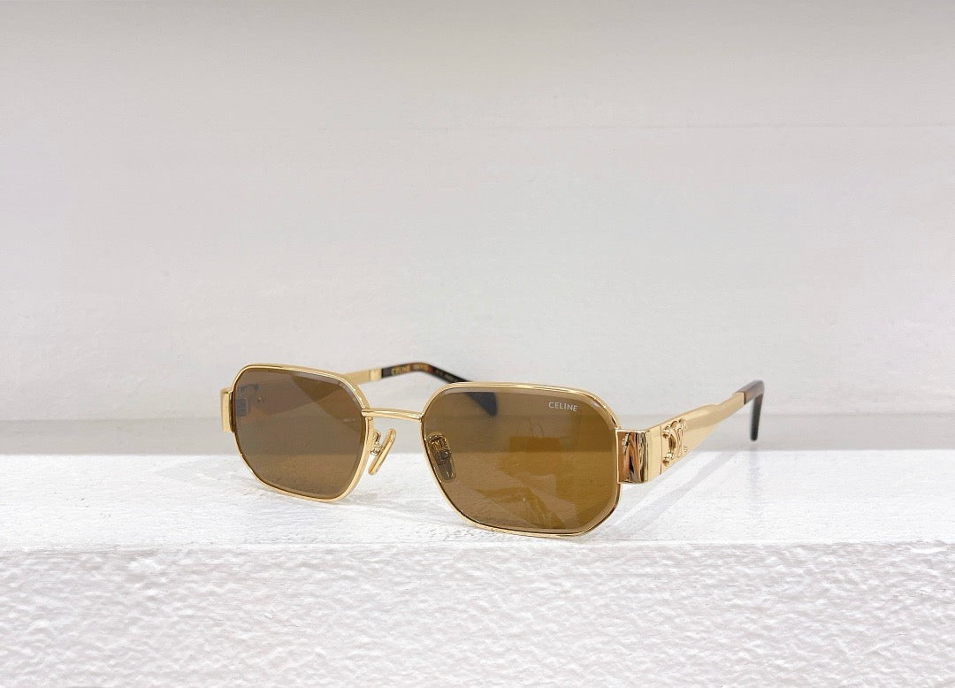 Schwarze, weiße, rosa, grüne und braune Sonnenbrille