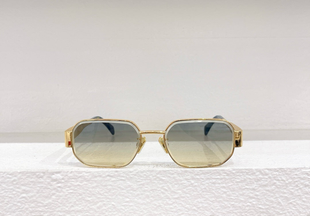 Schwarze, weiße, rosa, grüne und braune Sonnenbrille