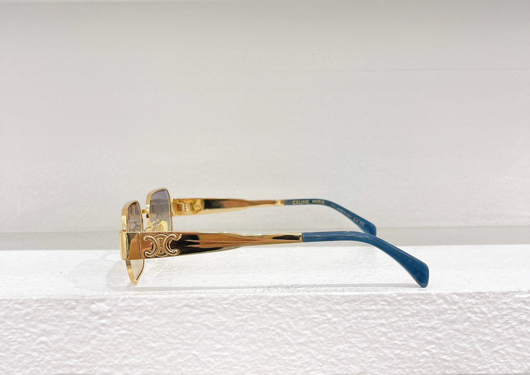 Schwarze, weiße, rosa, grüne und braune Sonnenbrille