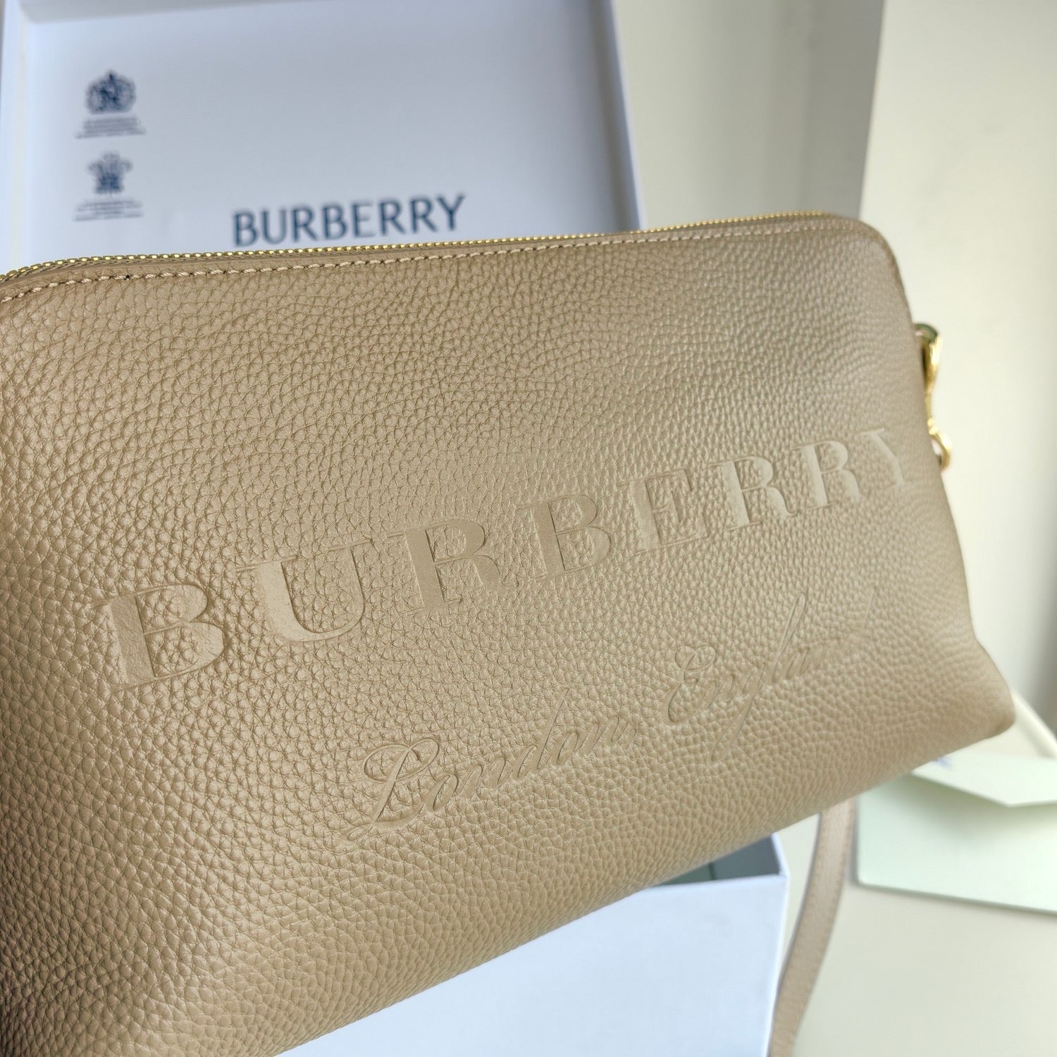 Khaki, Blau und Schwarz Tasche
