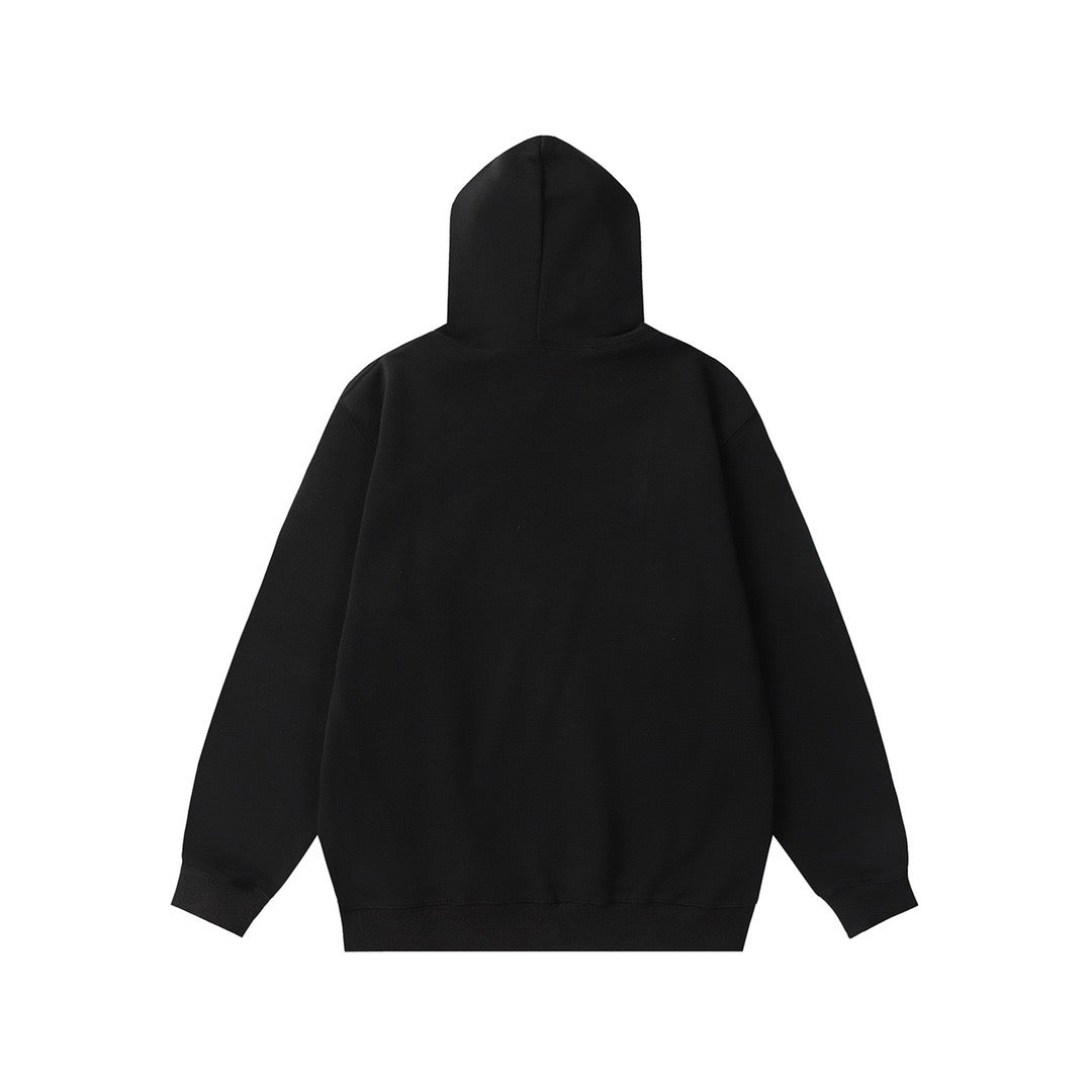 Schwarzer Hoodie
