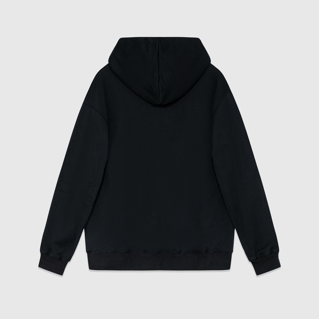 Schwarzer Hoodie