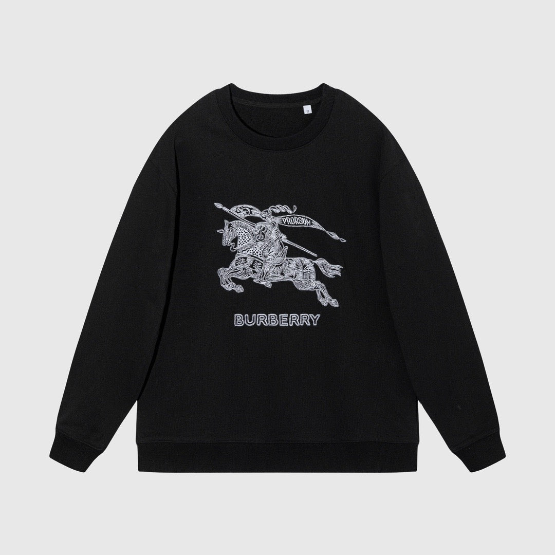 Schwarz-weißes Sweatshirt