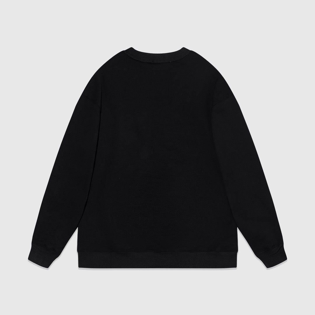 Schwarz-weißes Sweatshirt