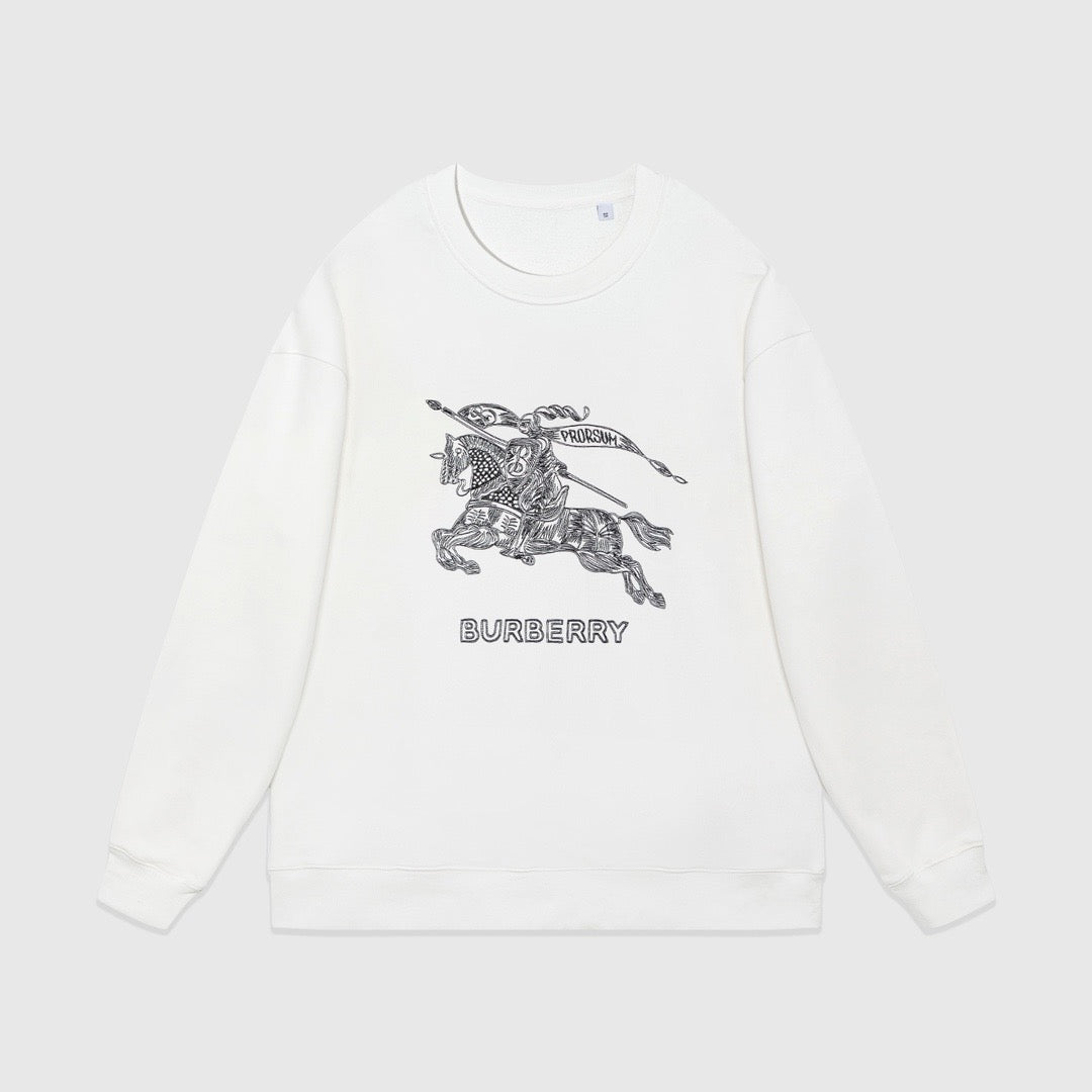 Schwarz-weißes Sweatshirt