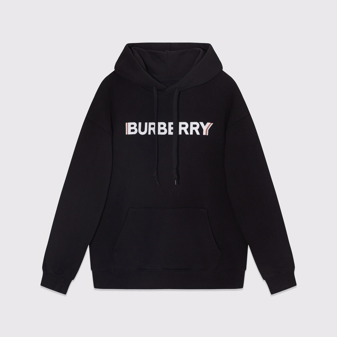 Schwarz-weißer Kapuzenpullover