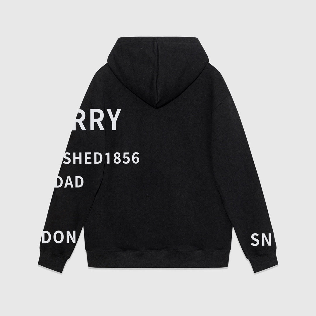 Schwarzer Hoodie