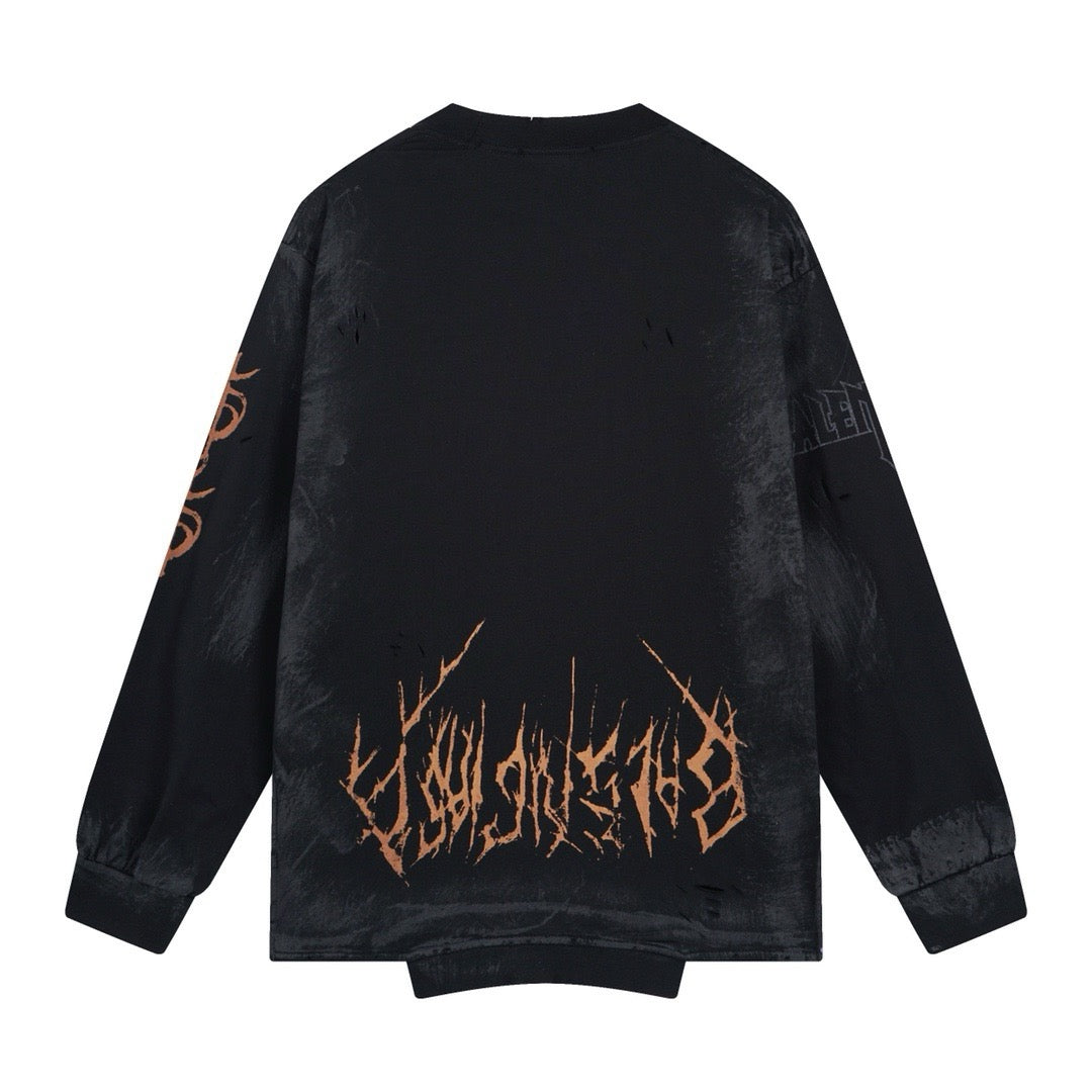 Dunkelschwarzes Sweatshirt