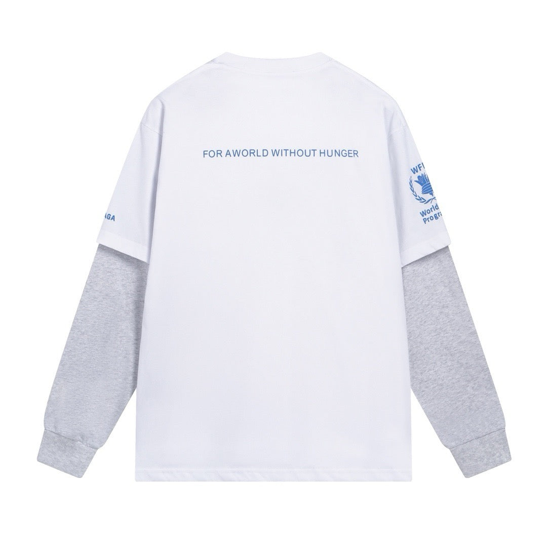 Weißes Sweatshirt