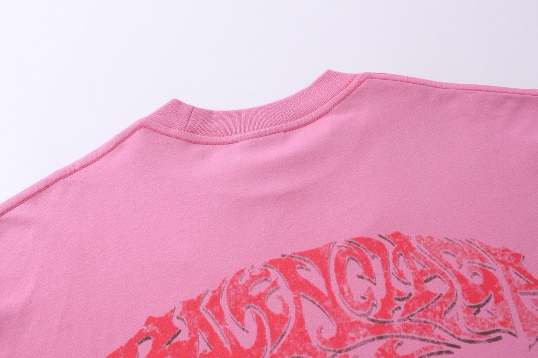 سويت شيرت باللونين الأسود والوردي