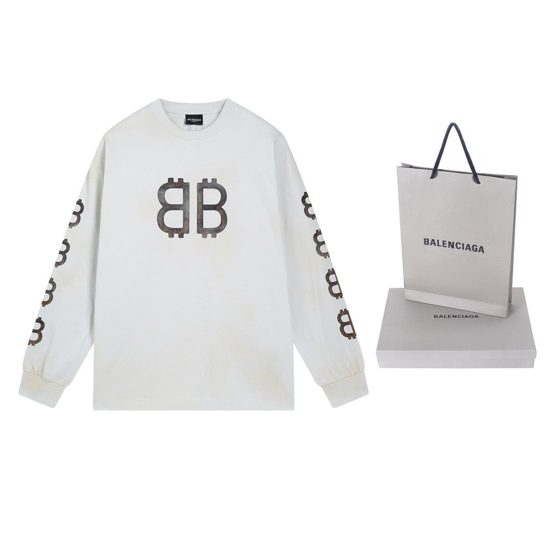Schwarz-weißes Sweatshirt