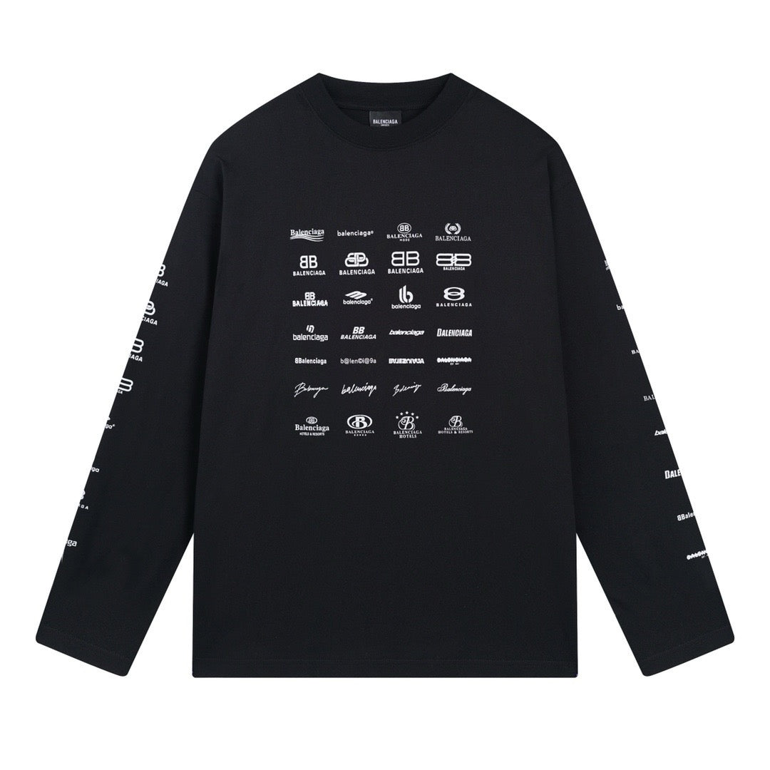 سويت شيرت باللونين الأسود والوردي