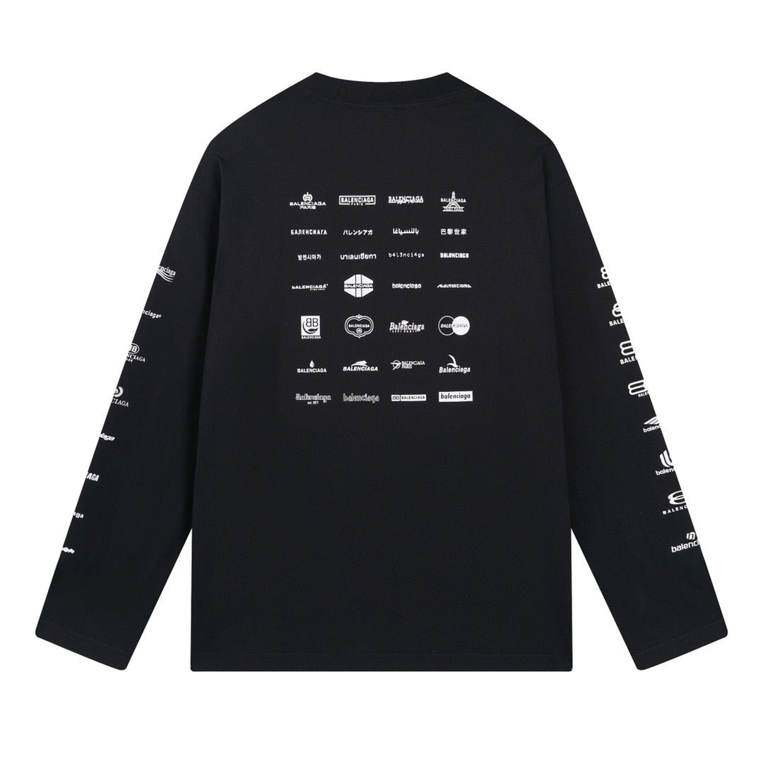 سويت شيرت باللونين الأسود والوردي