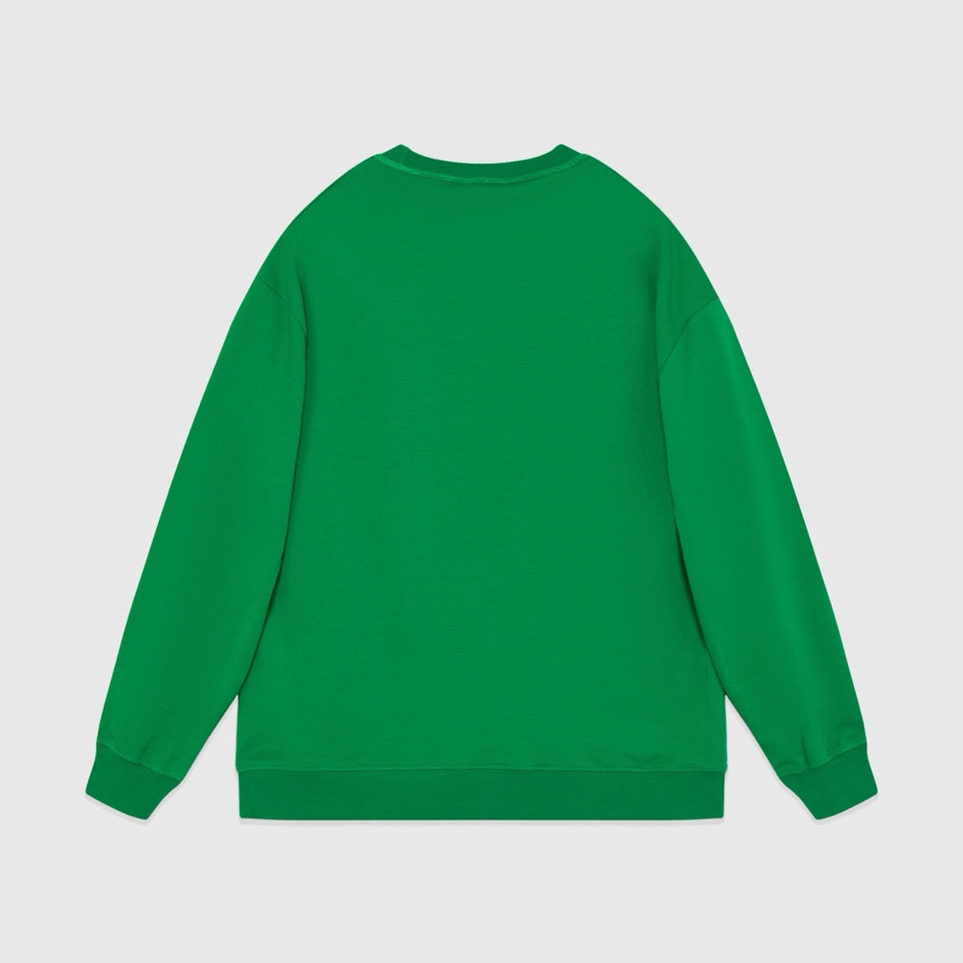Grün-weißes Sweatshirt