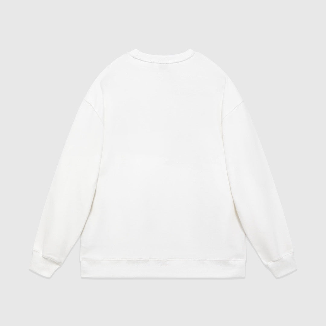 Grün-weißes Sweatshirt