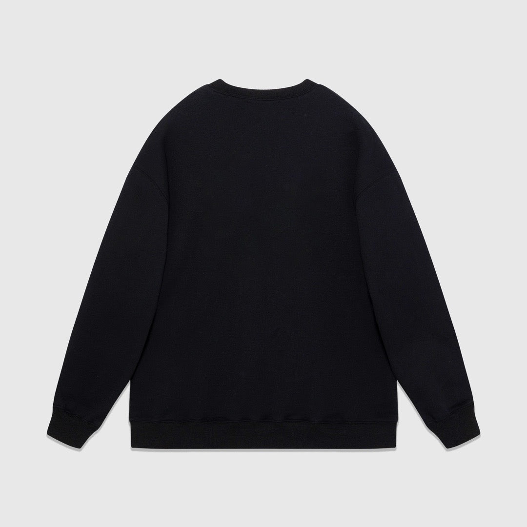 Schwarz-weißes Sweatshirt