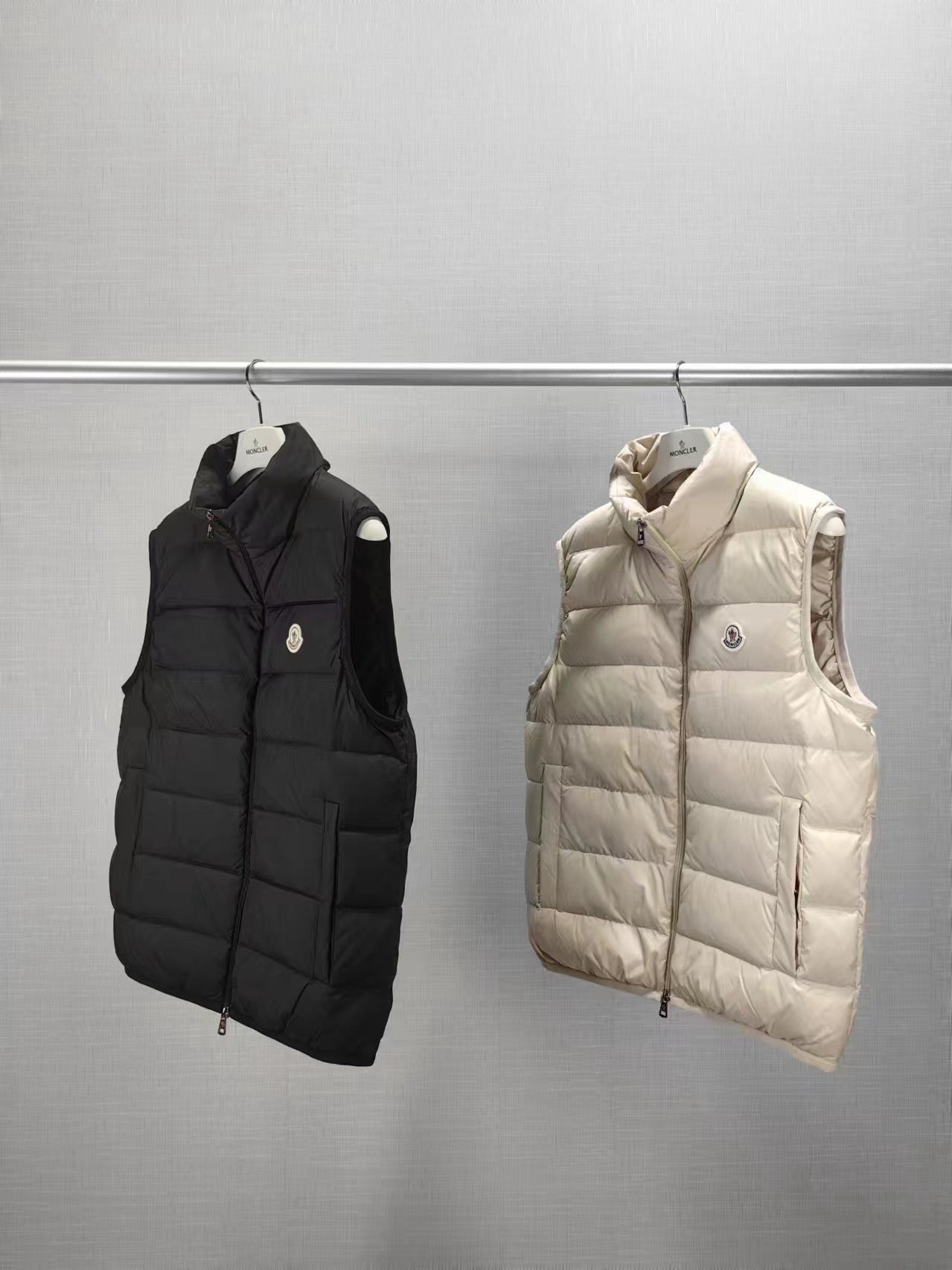 Chaleco rosa y negro