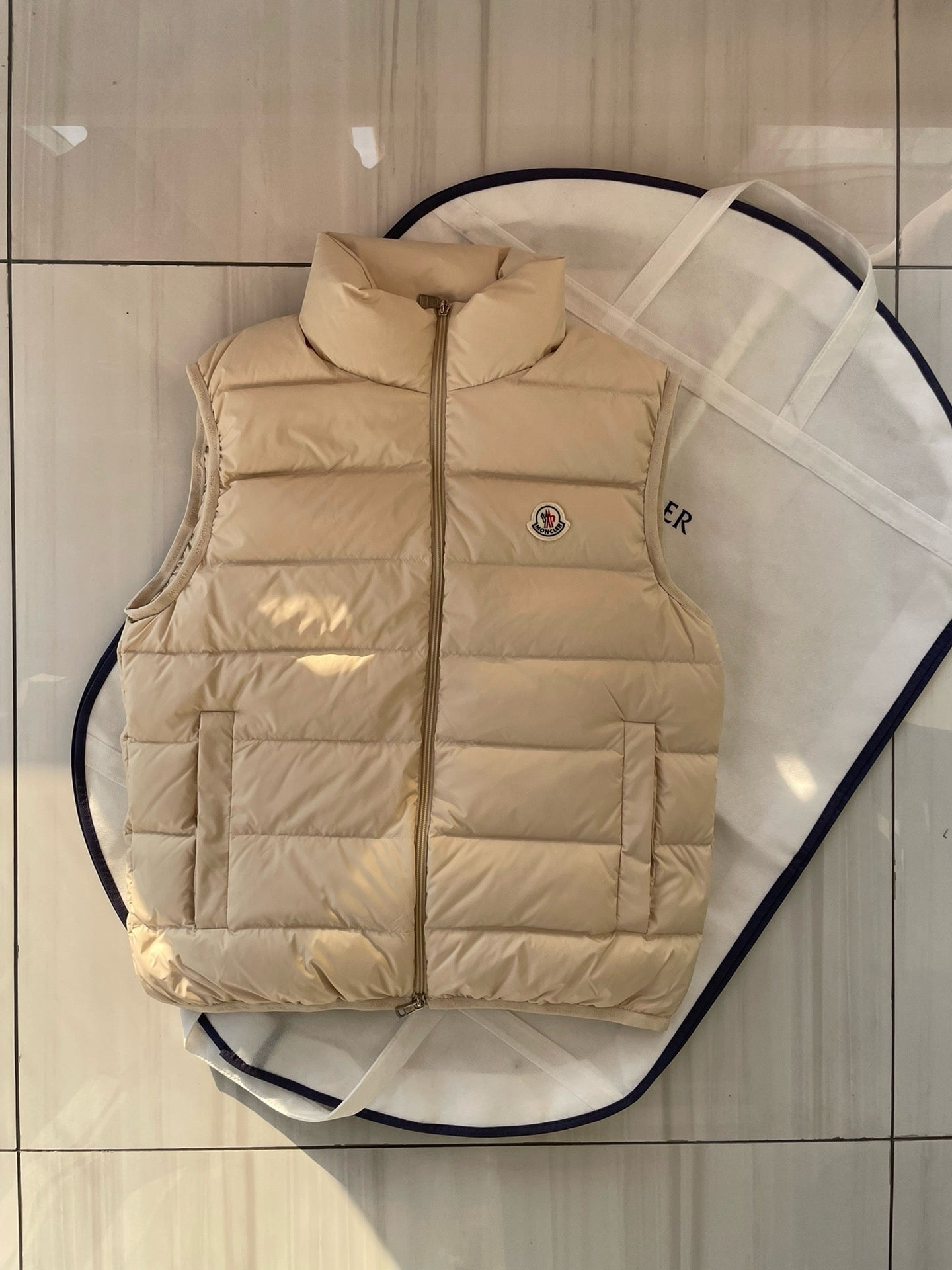 Khaki and Black Vest - FashionHype.xyz