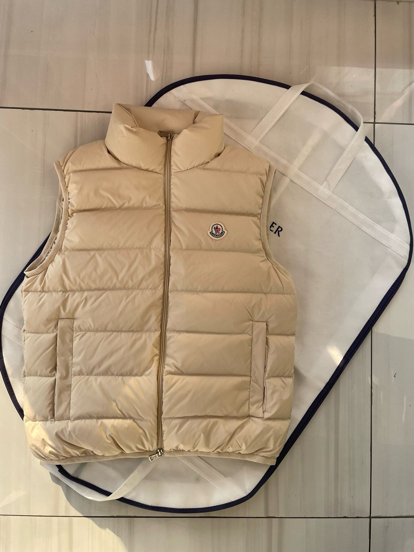 Khaki and Black Vest - FashionHype.xyz