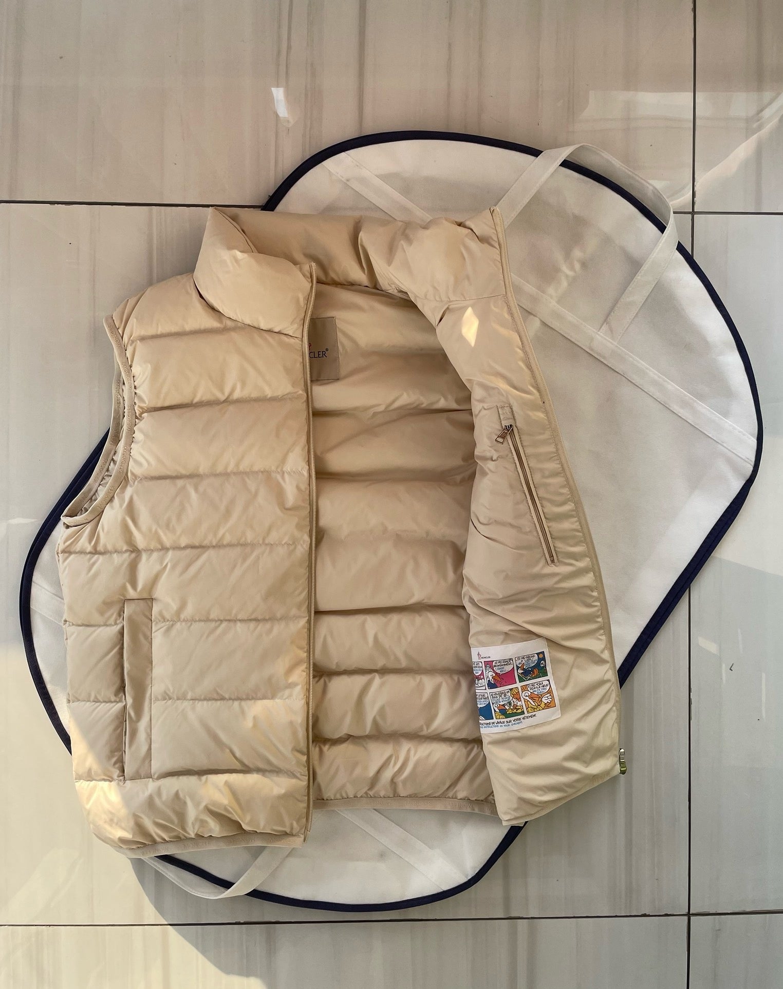 Khaki and Black Vest - FashionHype.xyz