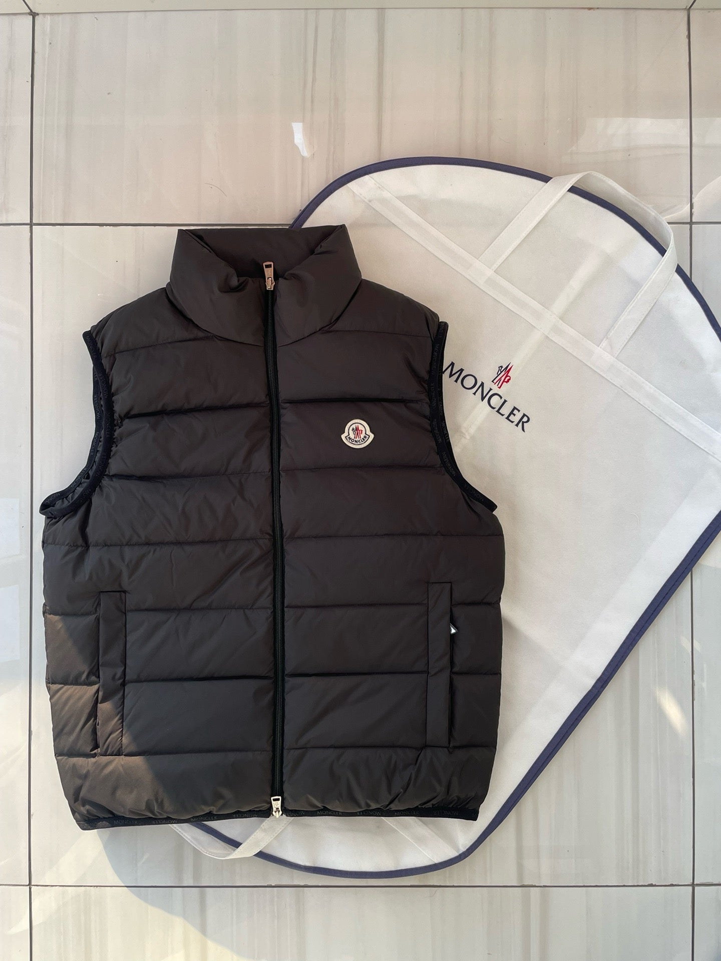 Khaki and Black Vest - FashionHype.xyz