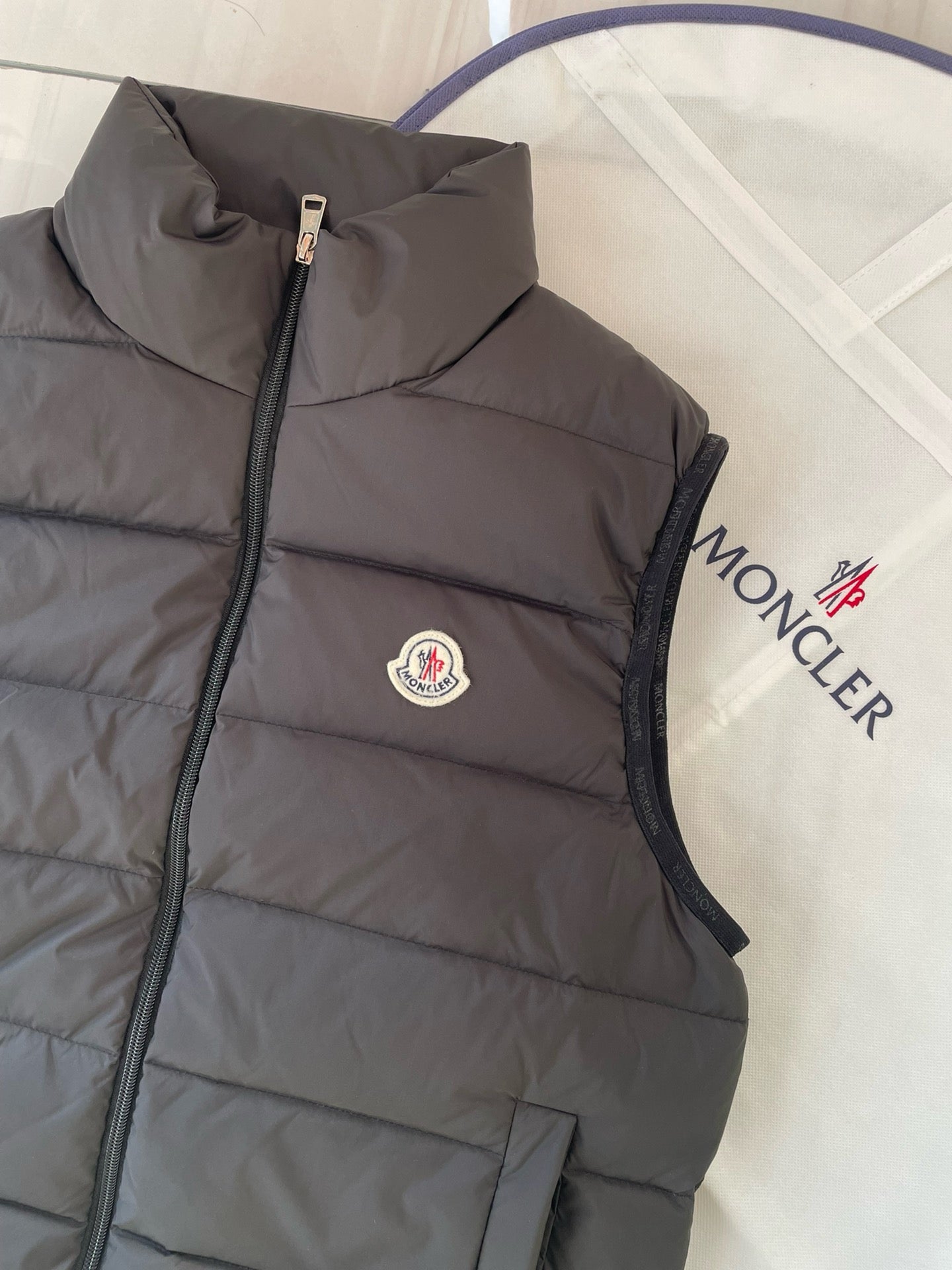 Khaki and Black Vest - FashionHype.xyz