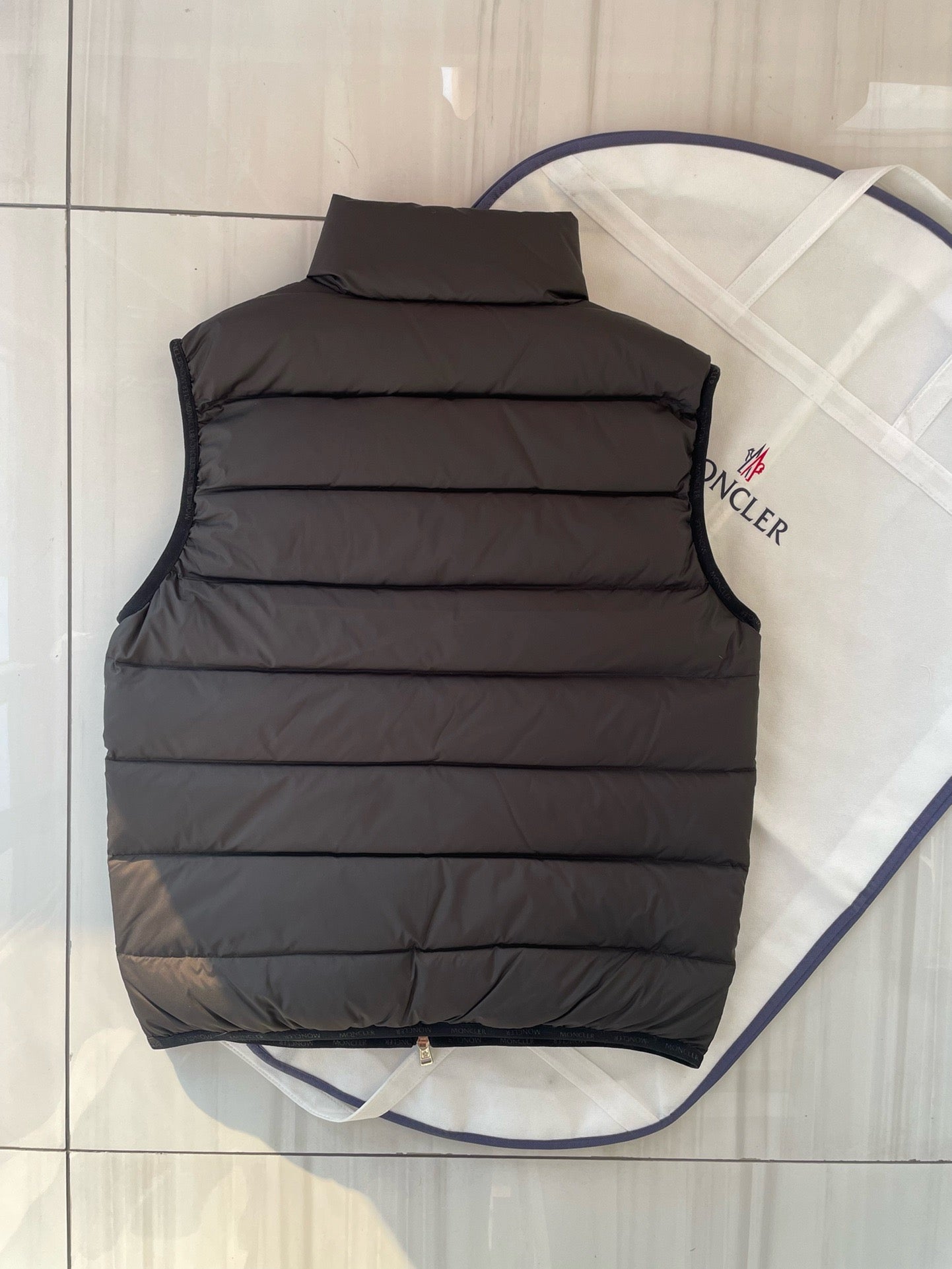 Khaki and Black Vest - FashionHype.xyz