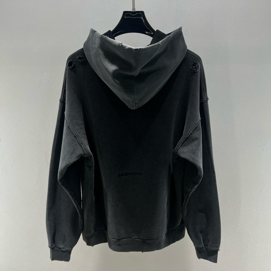 Dunkelblauer Hoodie