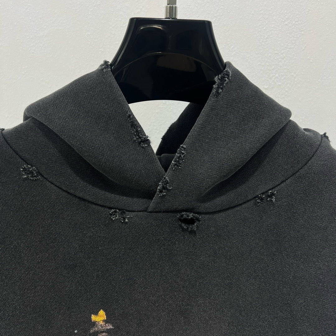Dunkelblauer Hoodie