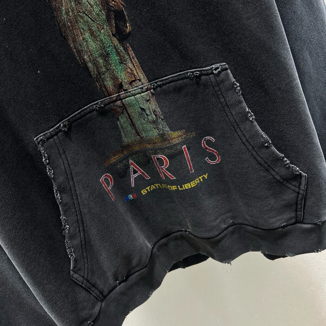Dunkelblauer Hoodie