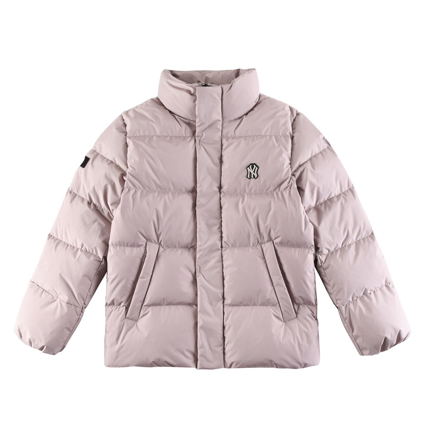 سترة باللون الأسود والرمادي والوردي والأبيض