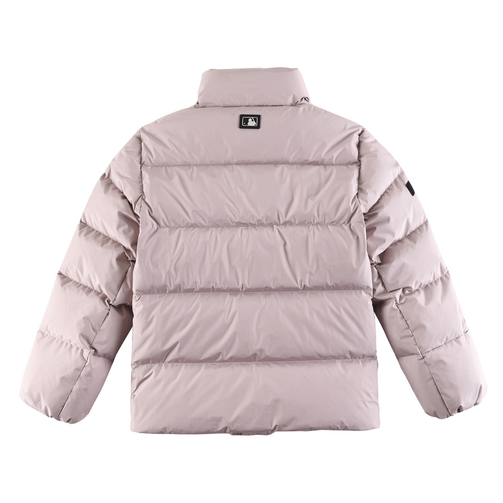 Schwarze, graue, rosa und weiße Jacke